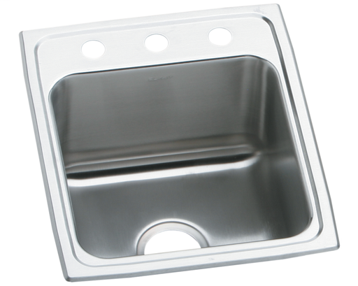 Elkay Lustertone Classic Stainless Steel 17" x 20" x 10-1/8", Single Bowl Drop-in Sink