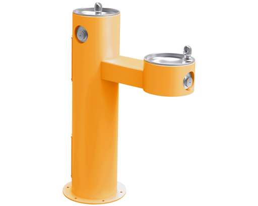 Elkay Outdoor Fountain Bi-Level Pedestal Non-Filtered, Non-Refrigerated Yellow