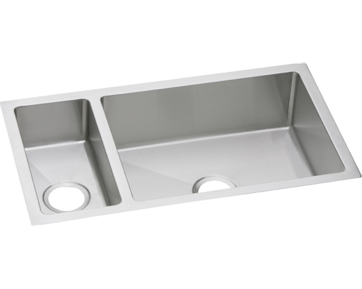 Elkay Crosstown 16 Gauge Stainless Steel, 32-1/4" x 18-1/4" x 10" 30/70 Double Bowl Undermount Sink