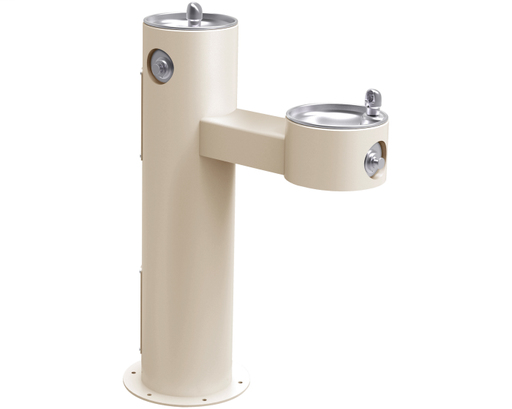 Elkay Outdoor Fountain Bi-Level Pedestal Non-Filtered, Non-Refrigerated Freeze Resistant Beige