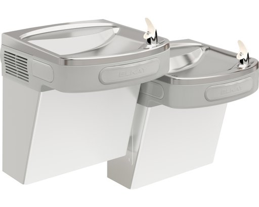 Elkay Versatile Cooler Wall Mount Bi-Level ADA Filtered, Non-Refrigerated Stainless
