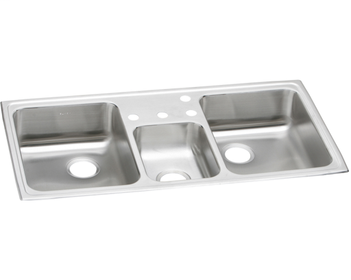 Elkay Celebrity Stainless Steel 43" x 22" x 7-1/8", Triple Bowl Drop-in Sink