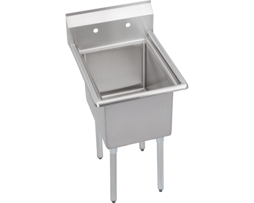Elkay Dependabilt Stainless Steel 23" x 23-3/4" x 46" 16 Gauge One Compartment Sink with Stainless Steel Legs