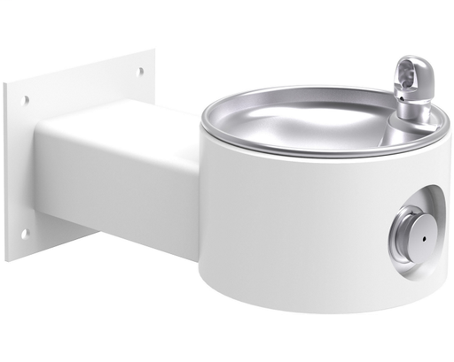 Elkay Outdoor Fountain Wall Mount, Non-Filtered Non-Refrigerated, White