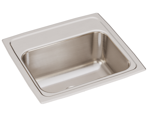 Elkay Lustertone Classic Stainless Steel 17" x 16" x 7-5/8", Single Bowl Drop-in Sink