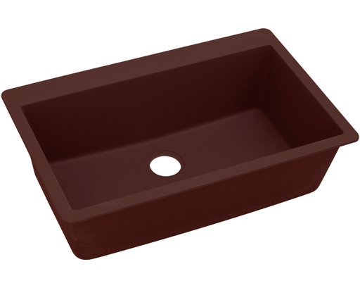 Elkay Quartz Classic 33" x 20-7/8" x 9-7/16", Single Bowl Drop-in Sink, Pecan