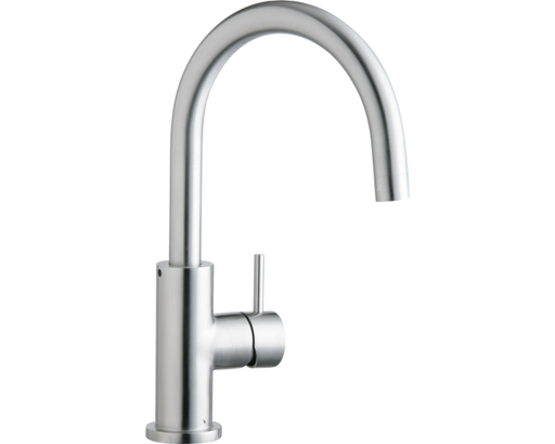 Elkay Allure Single Hole Kitchen Faucet with Lever Handle Satin Stainless Steel