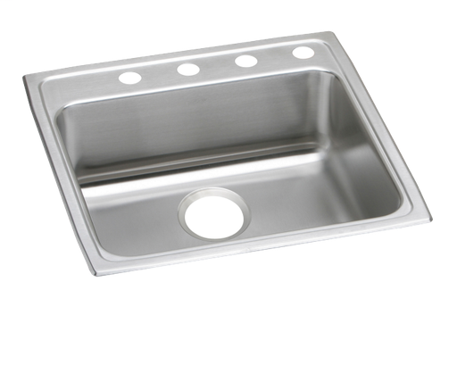 Elkay Lustertone Classic Stainless Steel 22" x 22" x 5", Single Bowl Drop-in ADA Sink