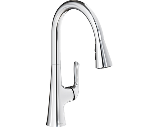 Elkay Harmony Single Hole Kitchen Faucet with Pull-down Spray and Forward Only Lever Handle, Chrome