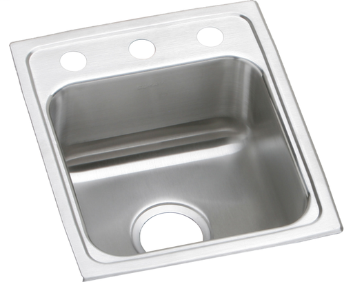 Elkay Lustertone Classic Stainless Steel 13" x 16" x 6", Single Bowl Drop-in ADA Sink