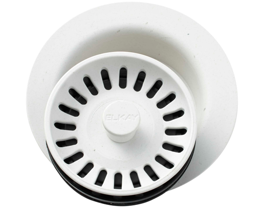 Elkay Polymer 3-1/2" Disposer Flange with Removable Basket Strainer and Rubber Stopper Ricotta
