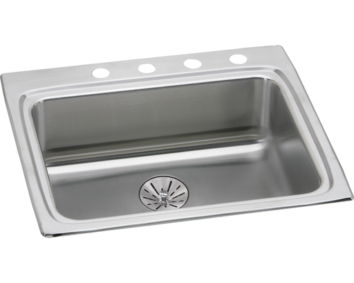 Elkay Lustertone Classic Stainless Steel 25" x 22" x 6-1/2", Single Bowl Drop-in ADA Sink with Perfect Drain