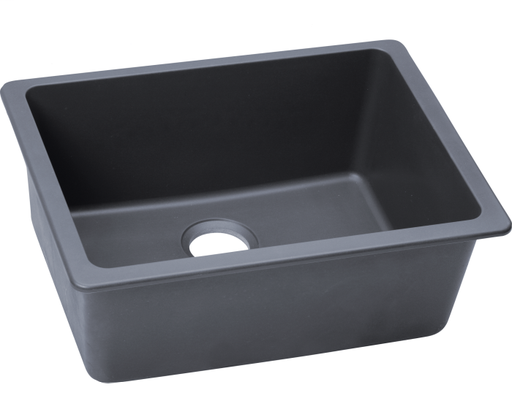 Elkay Quartz Classic 24-5/8" x 18-1/2" x 9-1/2", Single Bowl Undermount Sink, Dusk Gray