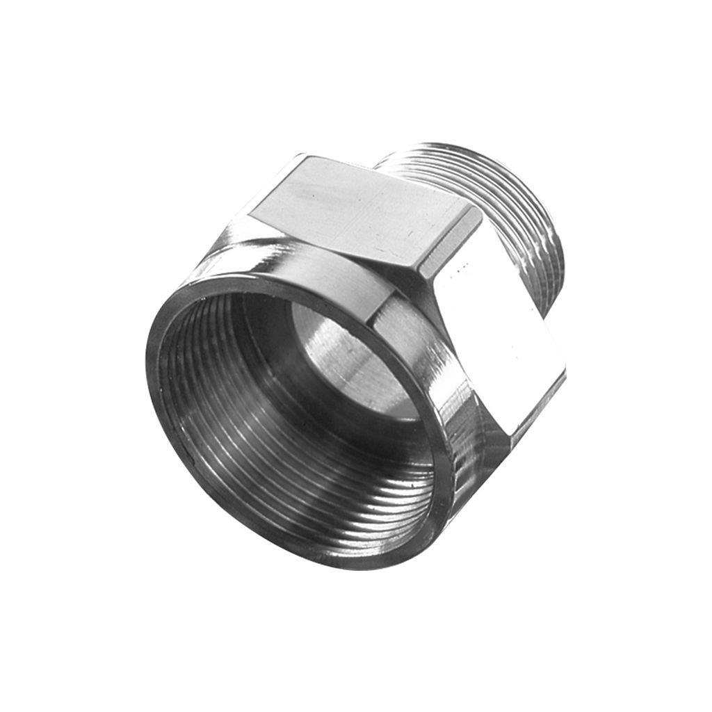 Product image for Appleton 737DT2M25 Thread Conversion Adaptor, 3/4" Male Thread, M20 Female Thread, Hazardous Ex db, Nickel Plated Brass