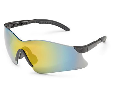 GLASSES SAFETY HAWK BLK CLR MIR