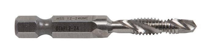 Greenlee DTAP12-24 1/4 Inch High Speed Steel Hex-Shank Combination Drill/Tap Bit Greenlee DTAP12-24 1/4 Inch High Speed Steel Hex-Shank Combination Drill/Tap Bit