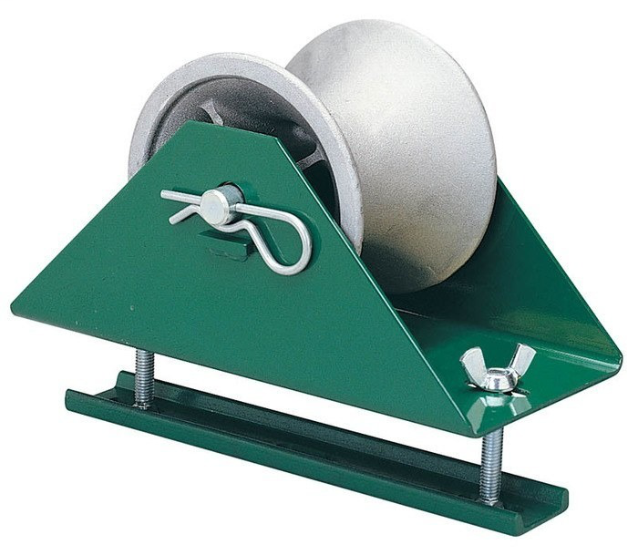 Greenlee 658 12 Inch Aluminum Alloy Self Lubricating Bearing Tray Sheave Greenlee 658 12 Inch Aluminum Alloy Self Lubricating Bearing Tray Sheave