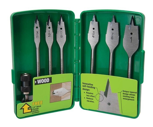 BIT,SPADE-SF CORDED (6PC KIT) POP