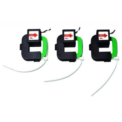 Product image for E-MON E10017 800A SPLIT-CORE CURRENT SENSOR 3 PER BAG