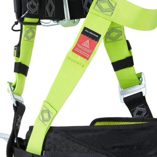 Miller H500 CC2 steel 2 pts harness w/ tongue & chest mating buckles w/front & side D-rings size Universal