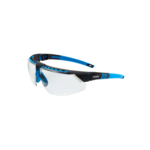 Honeywell Uvex Avatar™ Black Frame Clear Lens Safety Glasses with Hydroshield coating lasts 90X longer than the majority of other anti-fog products and 2X the scratch resistance than our next best anti-fog coating.