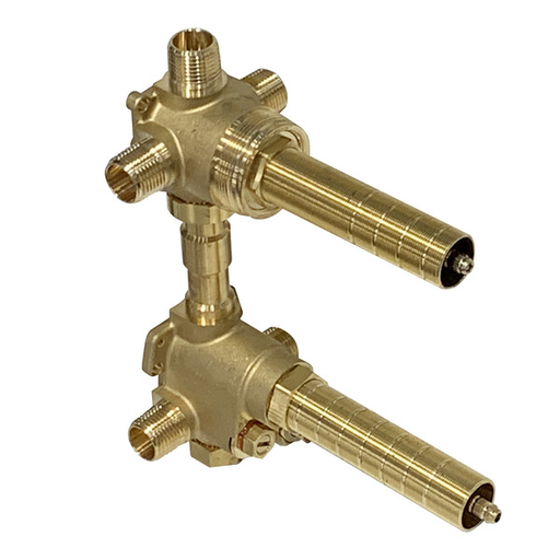 1/2 Inch Shared Three Outlet Thermostatic Shower with Diverter