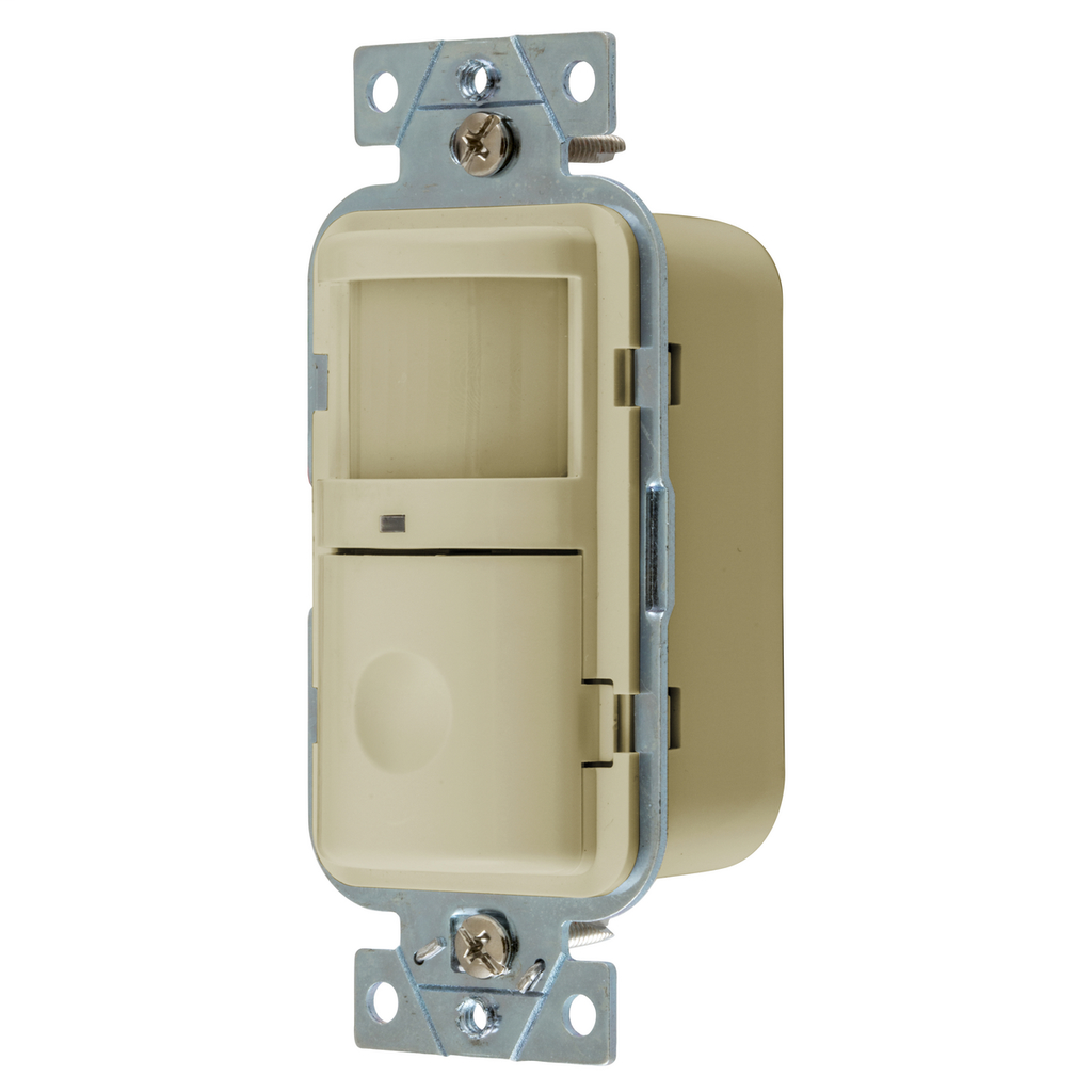 Hubbell Wiring Devices WS2000I 120/277 Volt Ivory Manual Adjust and Manual/Auto-On Operation Passive Infrared Wall Switch Hubbell Wiring Devices WS2000I 120/277 Volt Ivory Manual Adjust and Manual/Auto-On Operation Passive Infrared Wall Switch