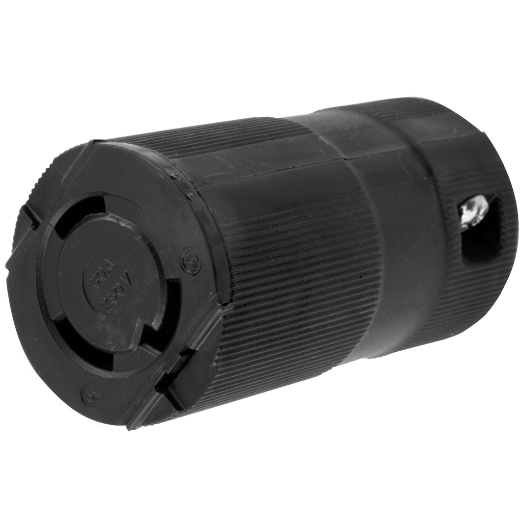 Hubbell Wiring Devices HBL2623VBK Valise 30 Amp 250 Volt L6-30R Black Locking Device Connector Hubbell Wiring Devices HBL2623VBK Valise 30 Amp 250 Volt L6-30R Black Locking Device Connector