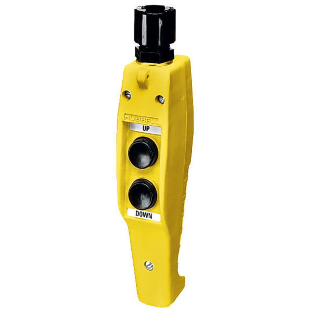 Hubbell Wiring Devices CPB22 2-Button 2-Speed NEMA 4X Compact Pendant Push Button Station Hubbell Wiring Devices CPB22 2-Button 2-Speed NEMA 4X Compact Pendant Push Button Station