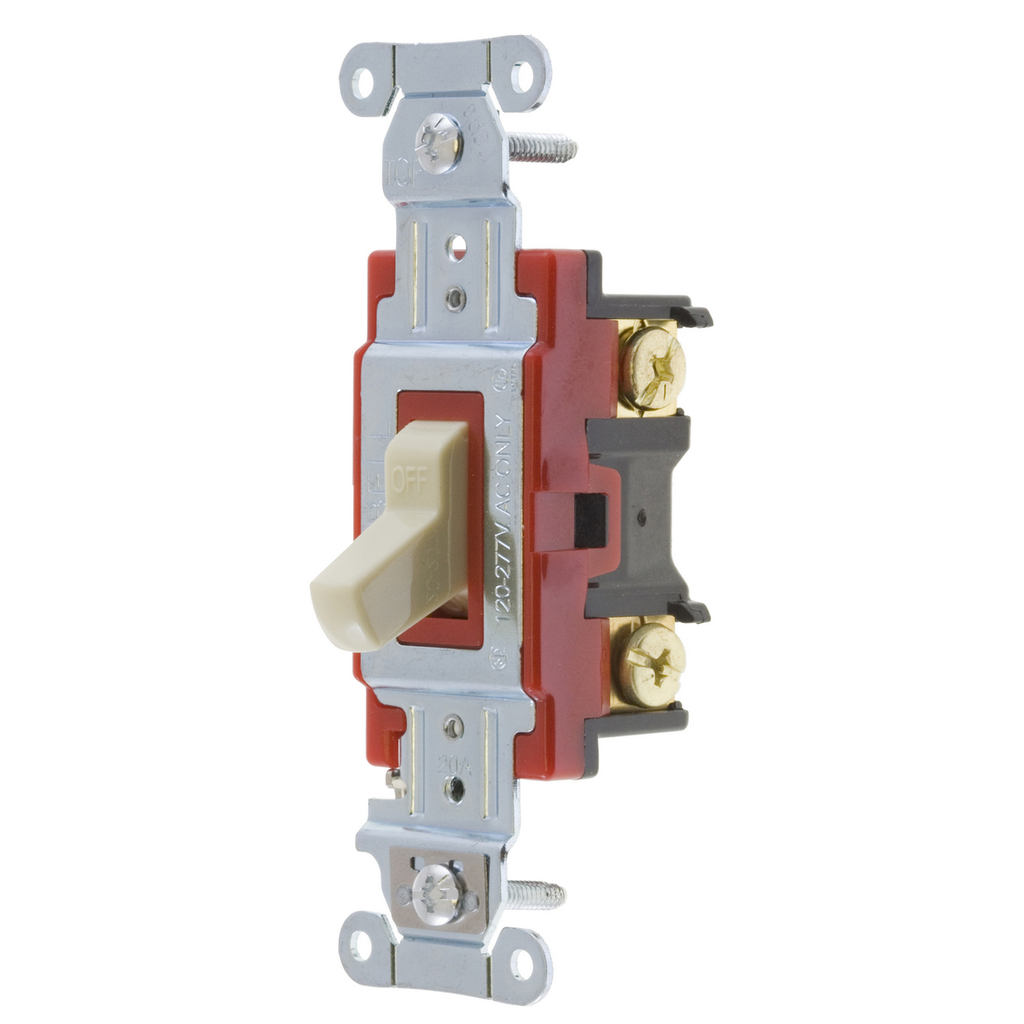 Hubbell Wiring Devices 1222I 20 Amp 120/277 VAC 2-Pole Ivory Toggle Switch Hubbell Wiring Devices 1222I 20 Amp 120/277 VAC 2-Pole Ivory Toggle Switch