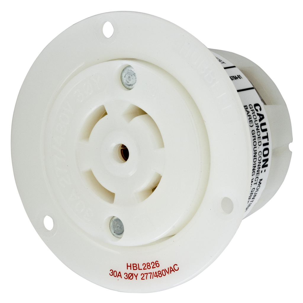 HCI HBL2826 LKG FLG-RCPT, 30A 3PH 2 HCI HBL2826 LKG FLG-RCPT, 30A 3PH 2