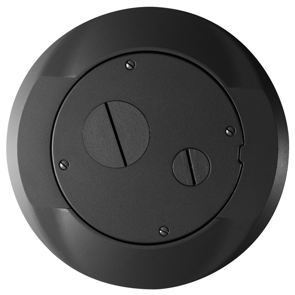 Hubbell Wiring Devices S1SPFFBL Black Concrete Floor Fire Rated Poke-Through Carpet Furniture Feed Cover and Flange Subplate Hubbell Wiring Devices S1SPFFBL Black Concrete Floor Fire Rated Poke-Through Carpet Furniture Feed Cover and Flange Subplate