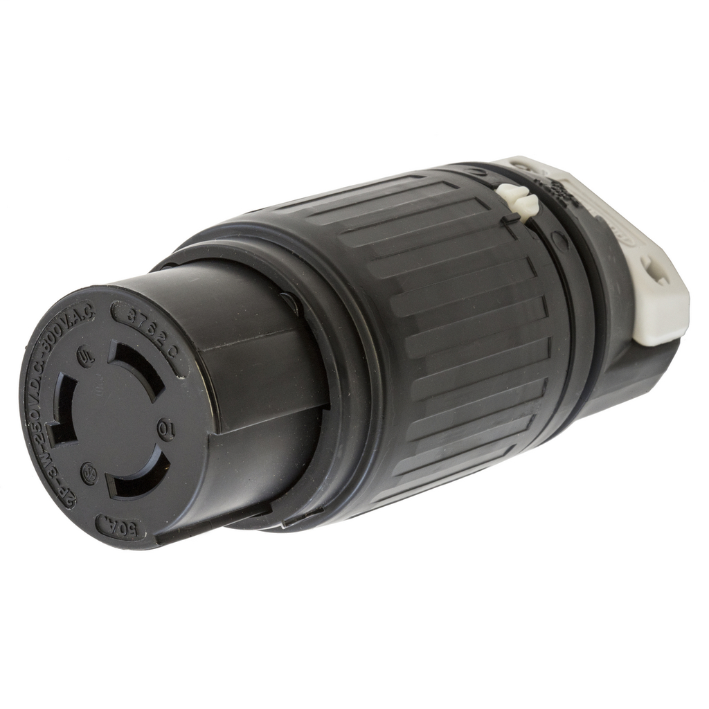 Hubbell Wiring Devices HBL3762C 50 Amp 600 VAC/250 VDC 2-Pole 3-Wire Nylon Locking Connector Hubbell Wiring Devices HBL3762C 50 Amp 600 VAC/250 VDC 2-Pole 3-Wire Nylon Locking Connector