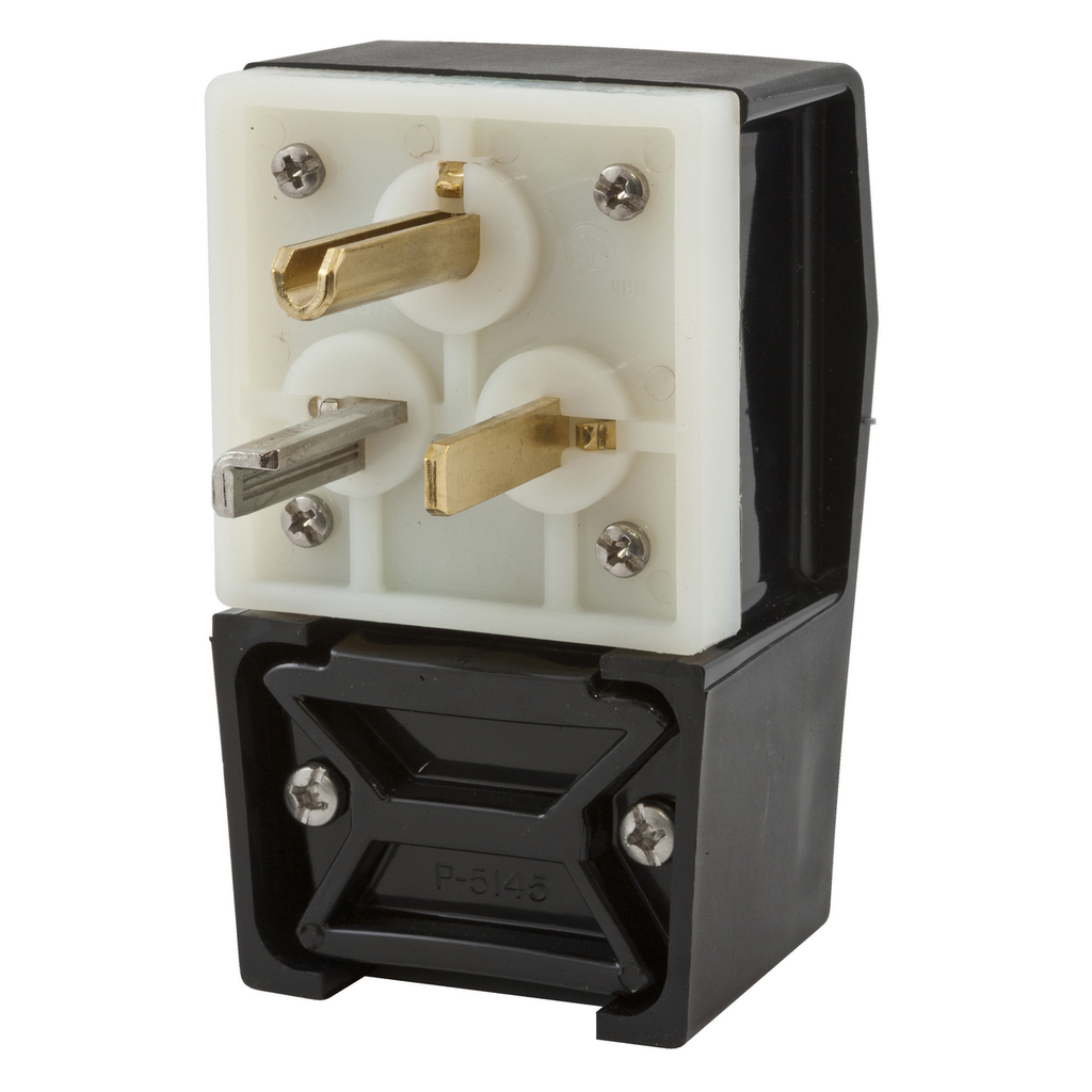 Hubbell Wiring Devices HBL9309 30 Amp 125 Volt 2-Pole 3-Wire NEMA 5-30P Black Straight Blade Plug Hubbell Wiring Devices HBL9309 30 Amp 125 Volt 2-Pole 3-Wire NEMA 5-30P Black Straight Blade Plug