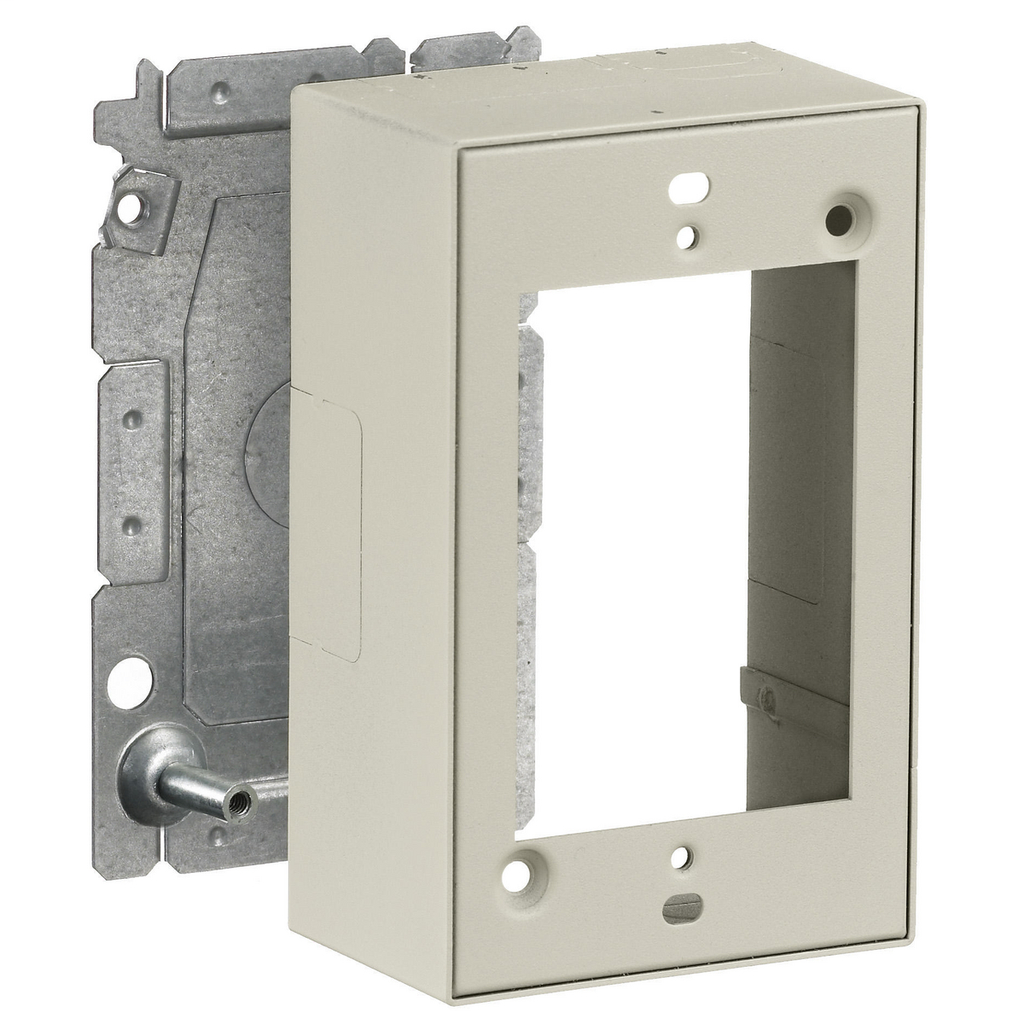 Hubbell Wiring Devices HBL2048IV Ivory Raceway 1-Gang Device Box Hubbell Wiring Devices HBL2048IV Ivory Raceway 1-Gang Device Box