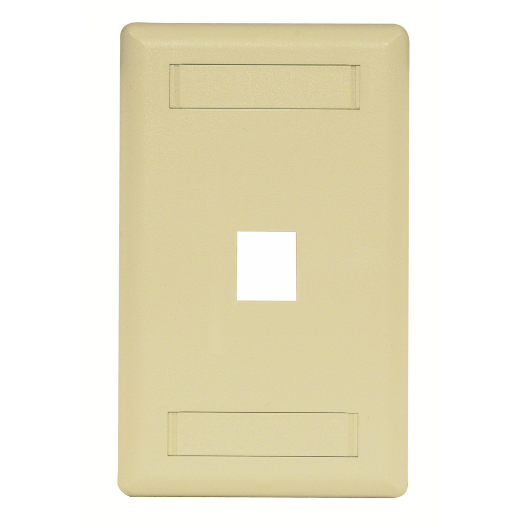 Hubbell Wiring Devices IFP11EI 1-Gang Ivory 1-Port Data Communication Face Plate Hubbell Wiring Devices IFP11EI 1-Gang Ivory 1-Port Data Communication Face Plate