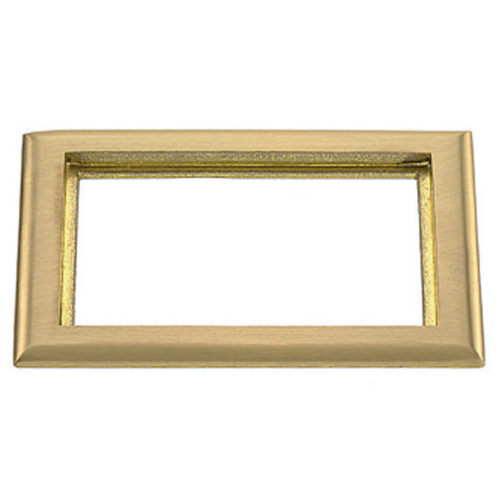 Hubbell Wiring Devices SB3084 6 x 8.13 Inch 2-Gang Brass Carpet Flange Hubbell Wiring Devices SB3084 6 x 8.13 Inch 2-Gang Brass Carpet Flange