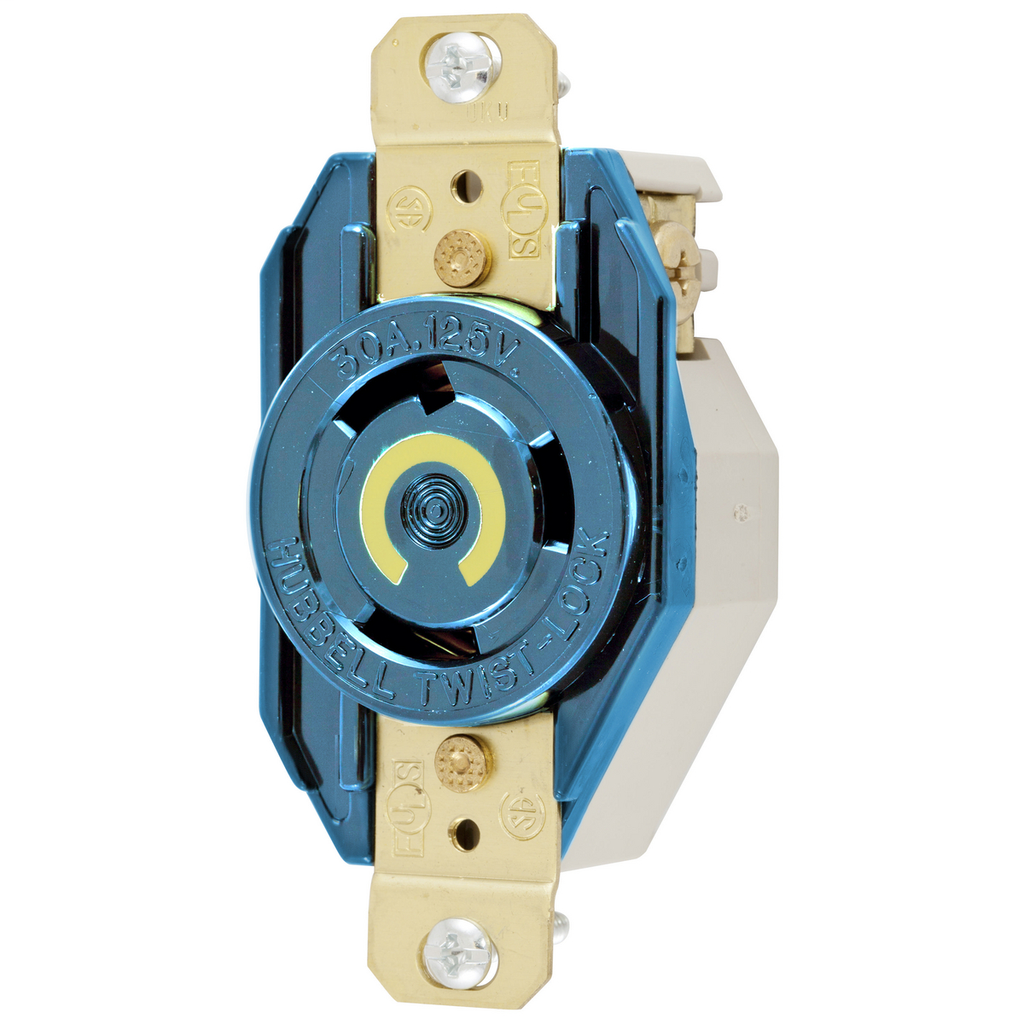 HWDK HBL2610M6 LKG RCPT, 30A 125V, HWDK HBL2610M6 LKG RCPT, 30A 125V,
