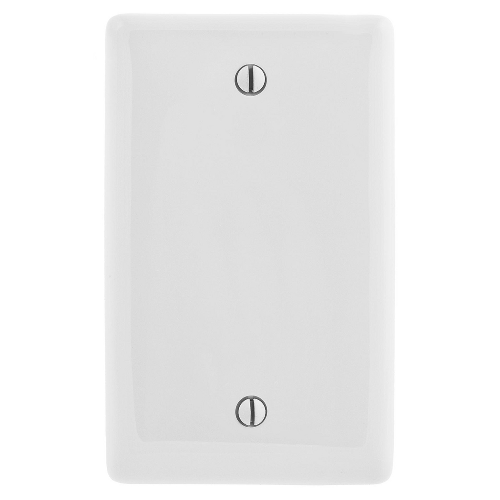 Hubbell Wiring Devices NP13W 1-Gang White Nylon Standard 1-Blank Box Mount Wallplate Hubbell Wiring Devices NP13W 1-Gang White Nylon Standard 1-Blank Box Mount Wallplate