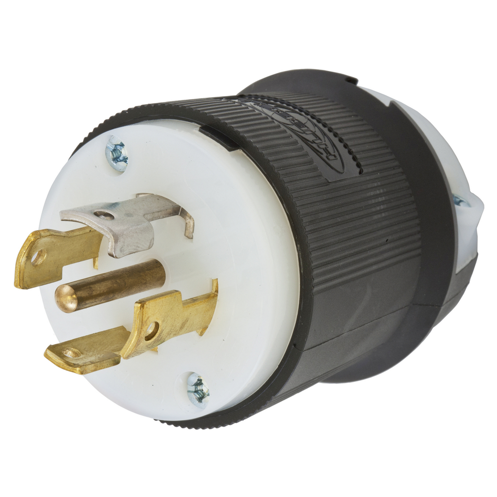 Hubbell Wiring Devices HBL2811 30 Amp 120/208 VAC 4-Pole 5-Wire NEMA L21-30P Black and White Locking Plug Hubbell Wiring Devices HBL2811 30 Amp 120/208 VAC 4-Pole 5-Wire NEMA L21-30P Black and White Locking Plug