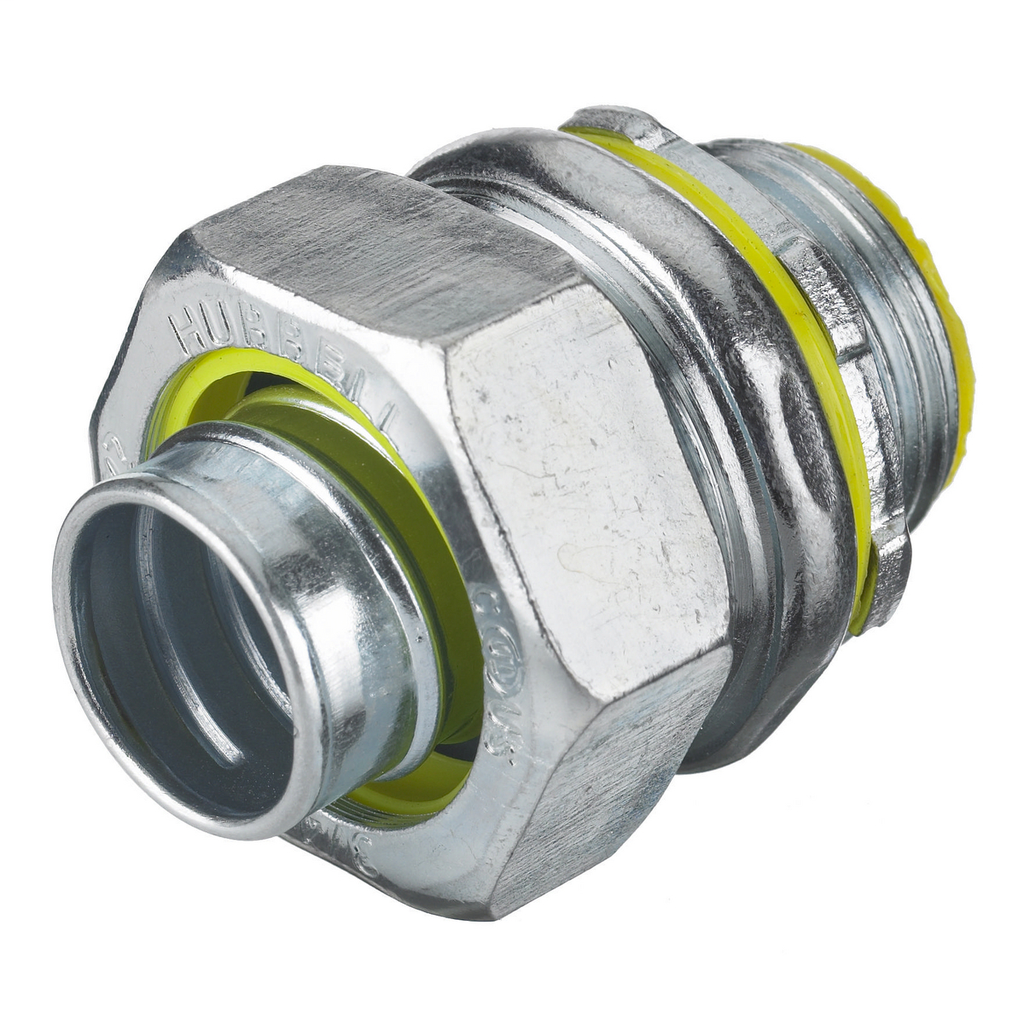 Hubbell Wiring Devices H0501 1/2 Inch Male Threaded Insulated Straight Metallic Liquidtight Conduit Connector Hubbell Wiring Devices H0501 1/2 Inch Male Threaded Insulated Straight Metallic Liquidtight Conduit Connector
