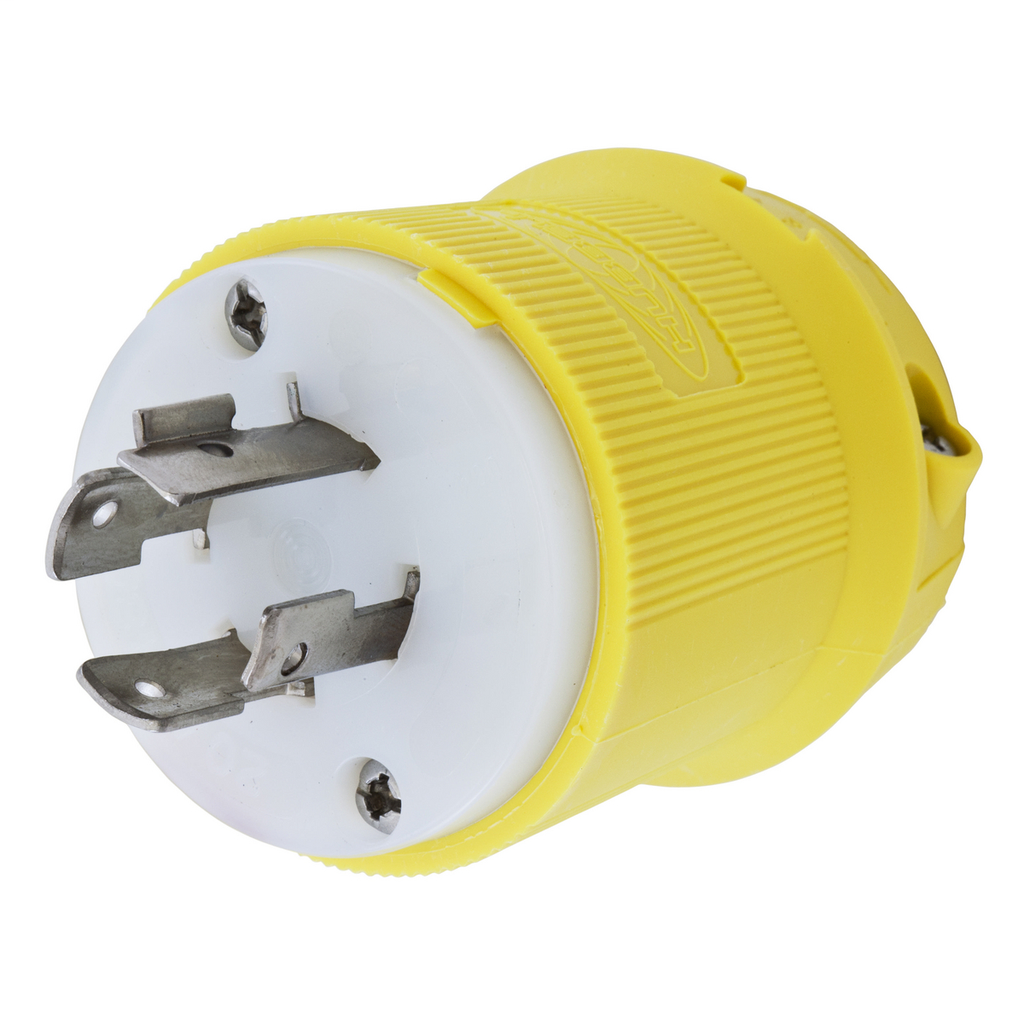 Hubbell Wiring Devices HBL24CM31 20 Amp 480 Volt 3-Pole 4-Wire NEMA L16-20P Yellow Locking Plug Hubbell Wiring Devices HBL24CM31 20 Amp 480 Volt 3-Pole 4-Wire NEMA L16-20P Yellow Locking Plug
