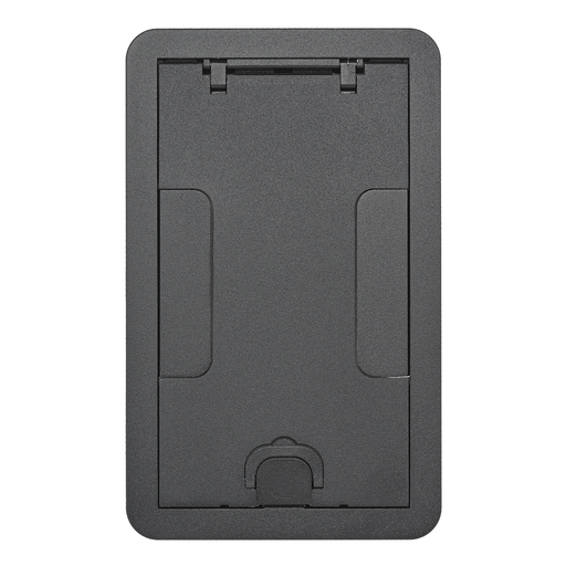 Floor Boxes, Carpet Cover, 2 or 4-Gang, Flush, Black Powder Coated Finish
