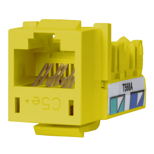 Telephone/Data, Jack, XCELERATOR, Cat 5e, Yellow