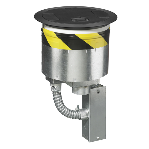 Fire Rated Poke Throughs, Recessed 8" Series, Kit, (1) S1R8PTFIT1, (1) S1R8JNC3, (1) S1R8CVRBLK, No Sub Plates