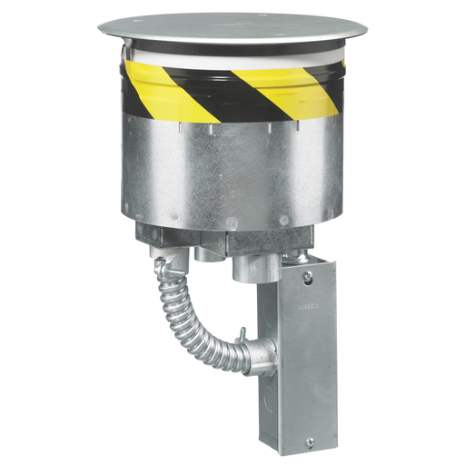 Fire Rated Poke Throughs, Recessed 8" Series, Through Floor Fitting Only, (1) S1R8JNC1, No Sub Plates