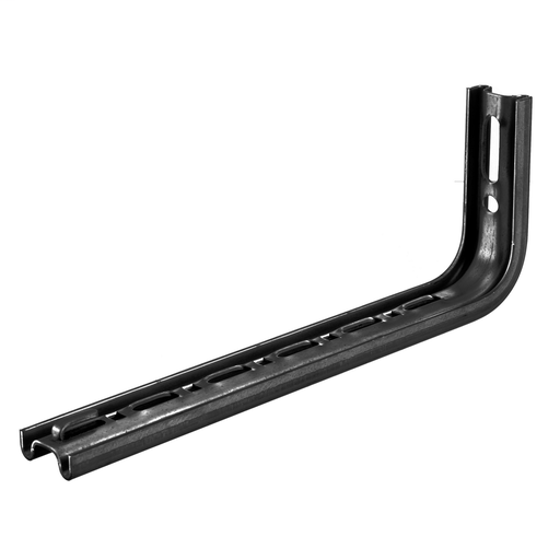 Wire Basket Tray, Overhead Tray, Accessories, Wall Bracket, L-Shaped, For 4" Tray, Black