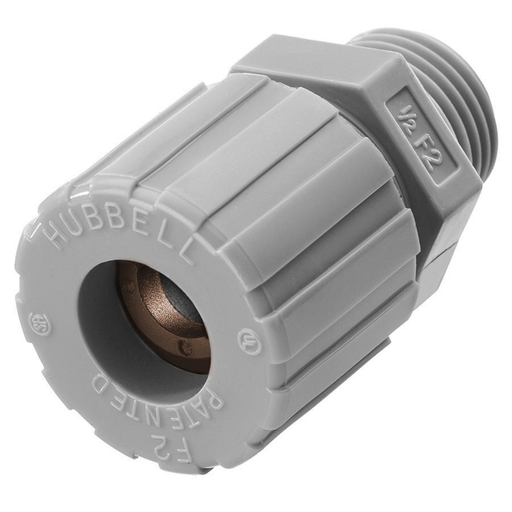 Kellems Wire Management, Cord Connectors, Straight Male, .50"-.63", 3/4", Nylon