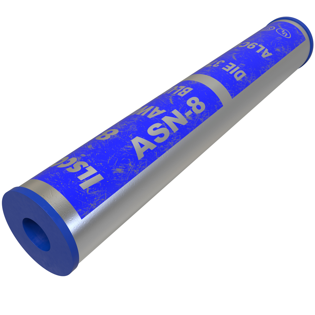 Product image for Ilsco ASN-8 SureCrimp® Aluminum Compression Sleeve, Conductor Size 8, Tin Plated, UL, CSA