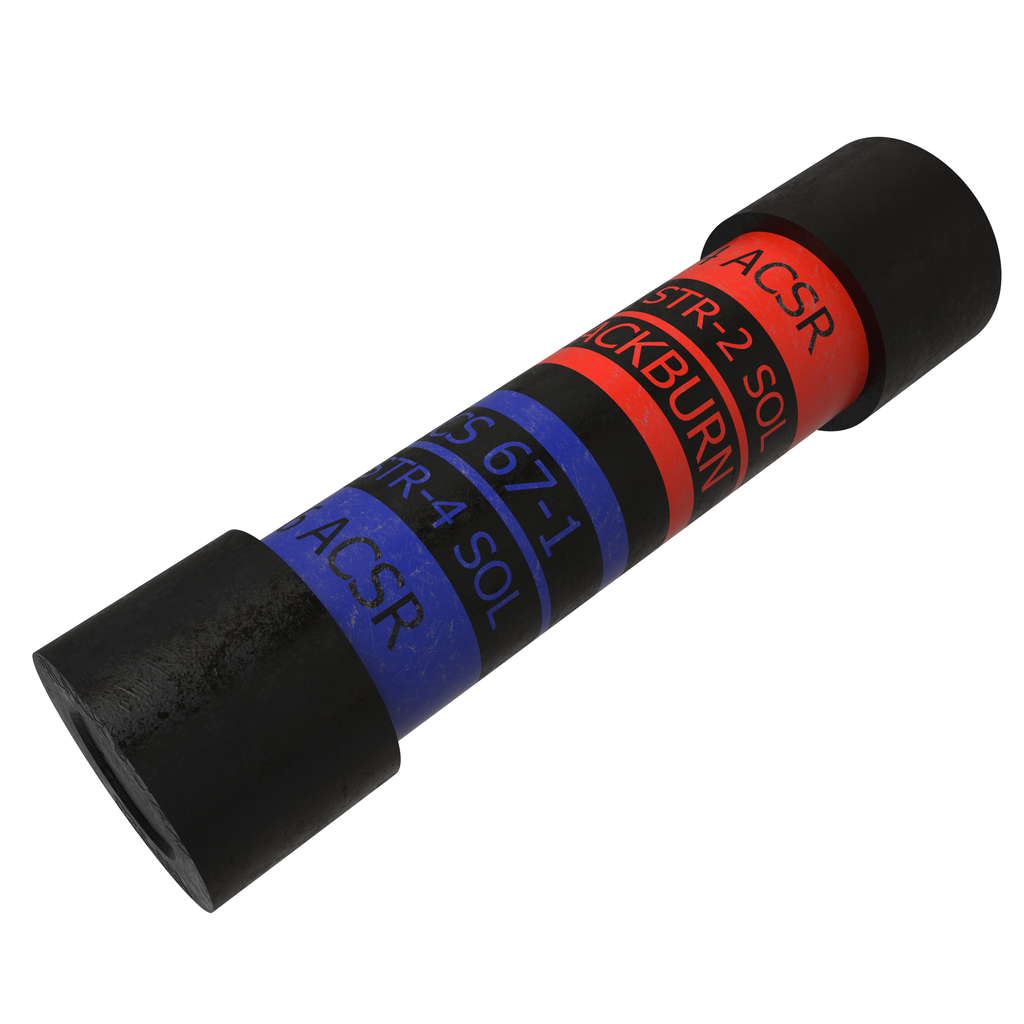 Product image for Ilsco PICS-67 Aluminum Insulated Service Entrance Sleeve, Dual Rated, Main Conductor Range 2 Sol - 4, Tap Range 4 Sol - 6, Orange Color Code, Die Index ND-BG